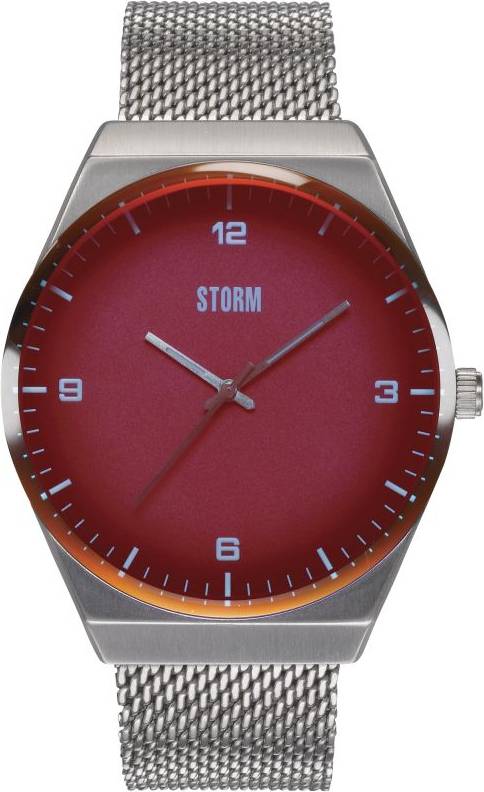 Storm Pinnacle Red Mesh Bracelet Watch 47513 R