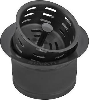 Sink with garbage disposal Ruvati Extended Garbage Disposal Flange RVA1049BL