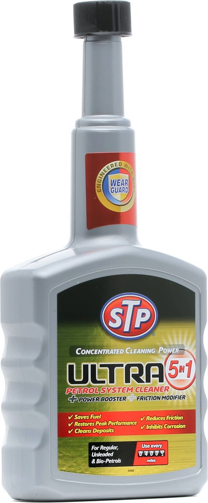 STP Ultra 5In1 Petrol Injector Fuel System Cleaner Additive 0.4L
