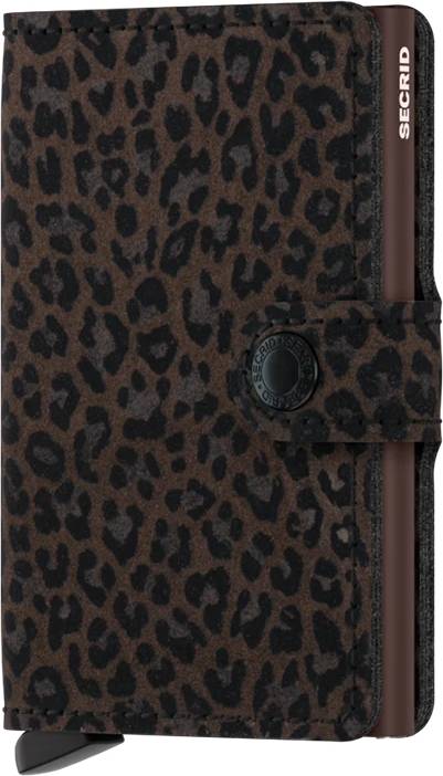 Secrid wallet Secrid Mini Wallet Leopard Brun