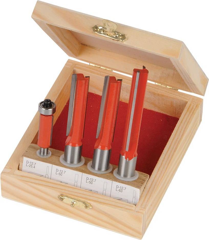 Silverline 719769 Kitchen Router Bit Set 4pc