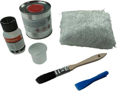 Reparationssæt Båd FiberFix Polyester Repair Kit Spartel