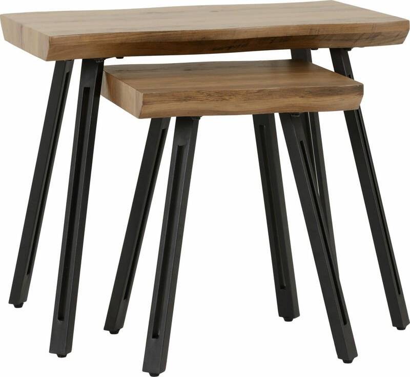 SECONIQUE Quebec Wave Edge Nesting Table