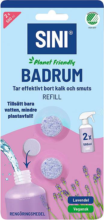 SINI Rengöringstablett Badrum refill 2-pack