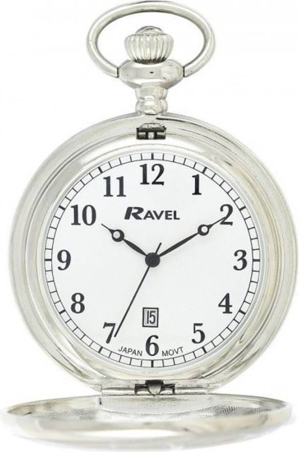 Ravel R1001.10 chrome dated pocket