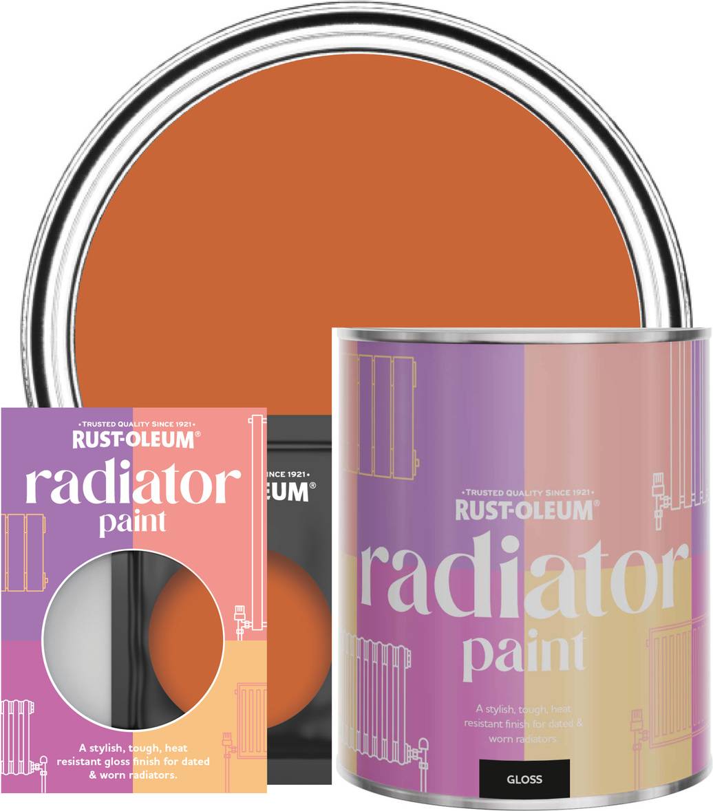Rust-Oleum Radiator Gloss Tiger Tea Radiator Paint, Wall Paint 0.75L