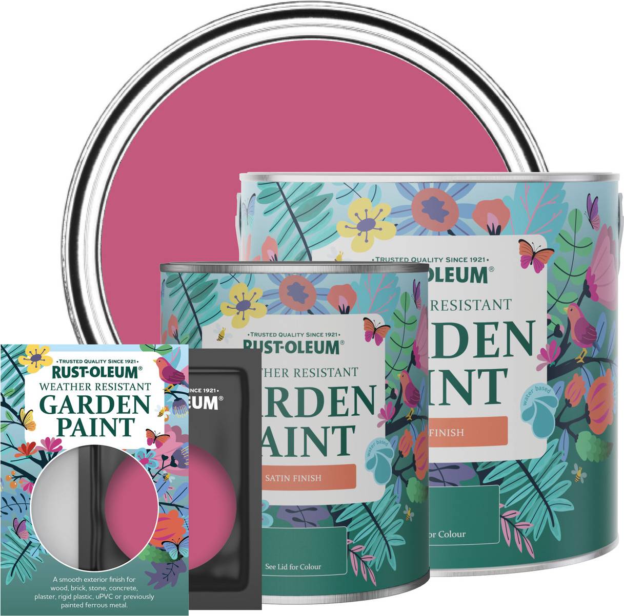 Rust-Oleum Garden Raspberry Ripple Wood Paint
