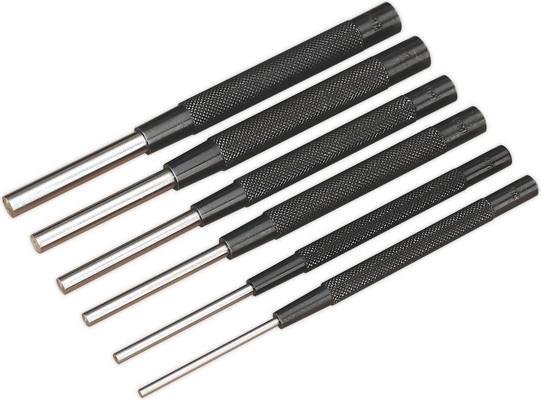 Sealey Parallel Pin Punch Set 6pc Håltång