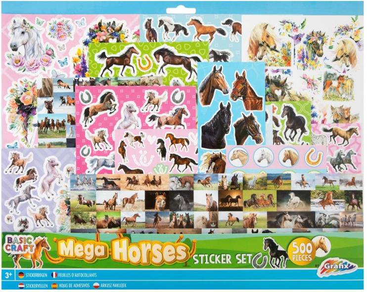 Grafix Mega Sticker Set Horses