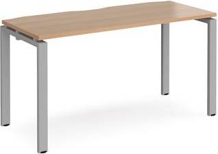 Adapt Rectangular Single Beech Wood Straight Legs II Writing Desk