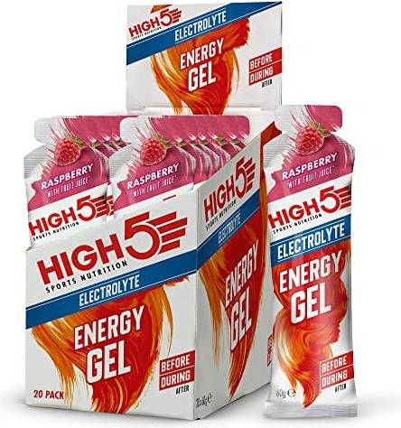 Electrolyte Energy Gels Box Raspberry 60g 20 Units