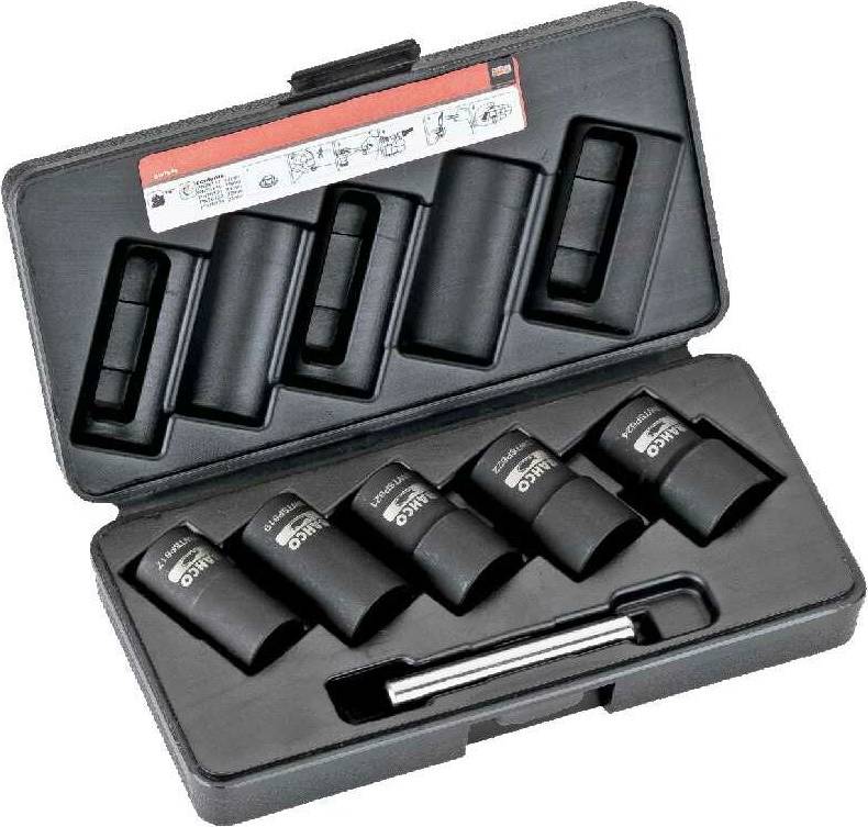 Bahco Rounded Nut Set Silver Head Socket Wrench
