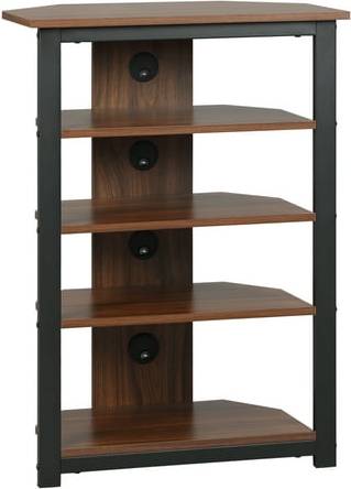 Dvd shelf Homcom Small Corner Stand Shelf TV Bench