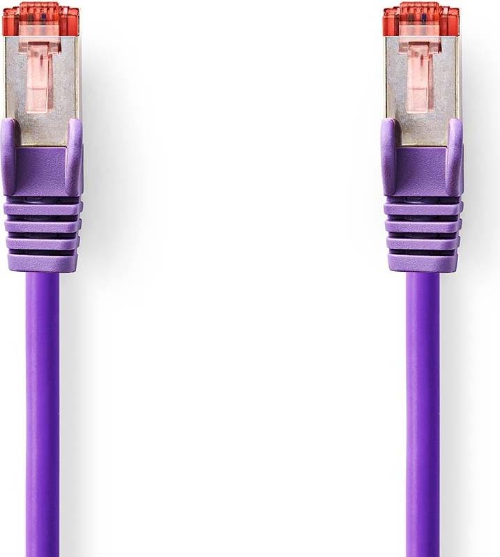 Nedis Kat 6 Kabel RJ45 Han 0.25 m Runde LSZH Violet