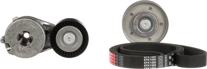 Gates K026PK1590 V-Ribbed Belt Set