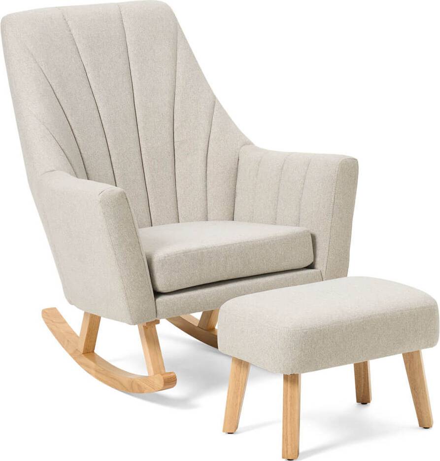 Tutti Bambini Jonah Rocking Chair & Foot Stool Set Pebble