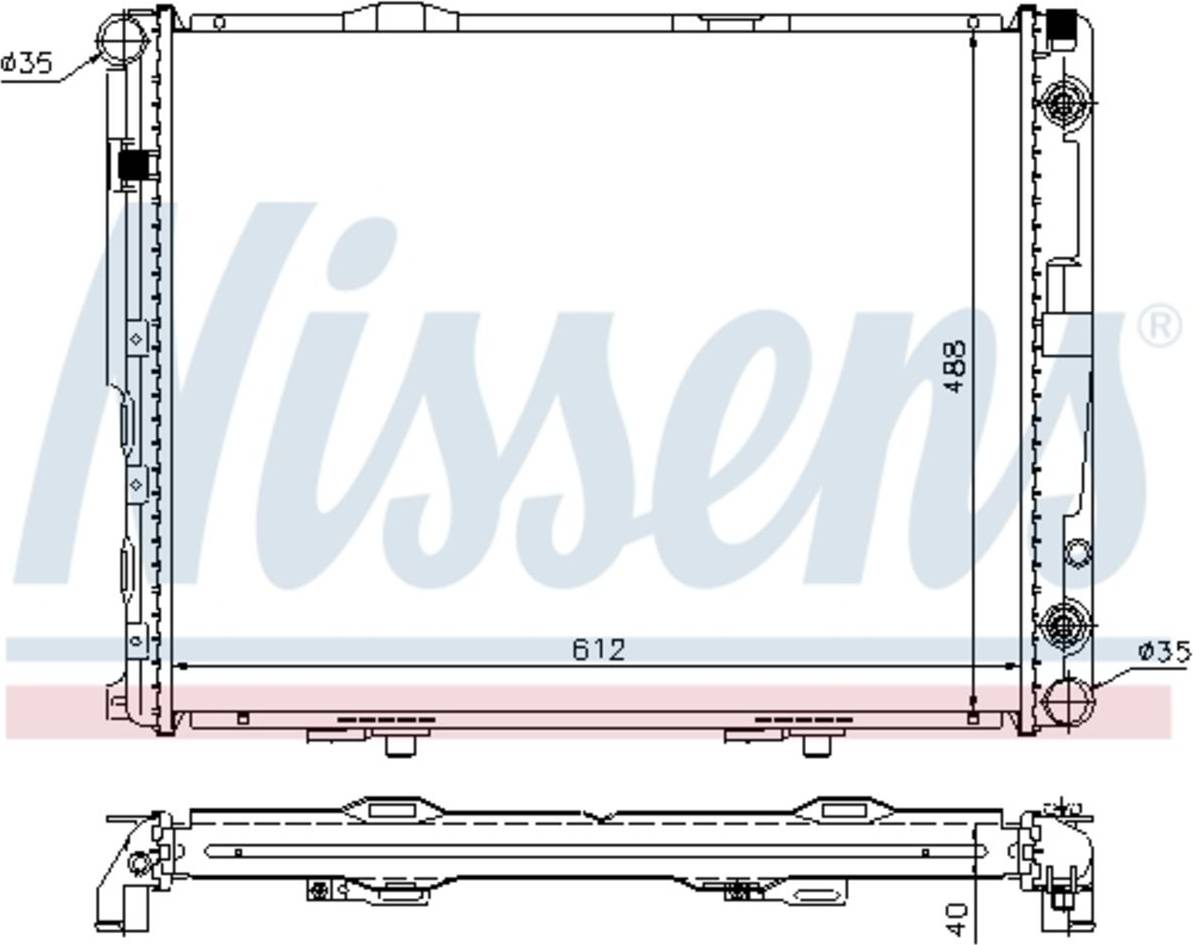Nissens 62695A Radiator engine cooling