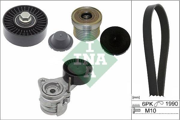 INA V-Ribbed Belt Kit 529004320