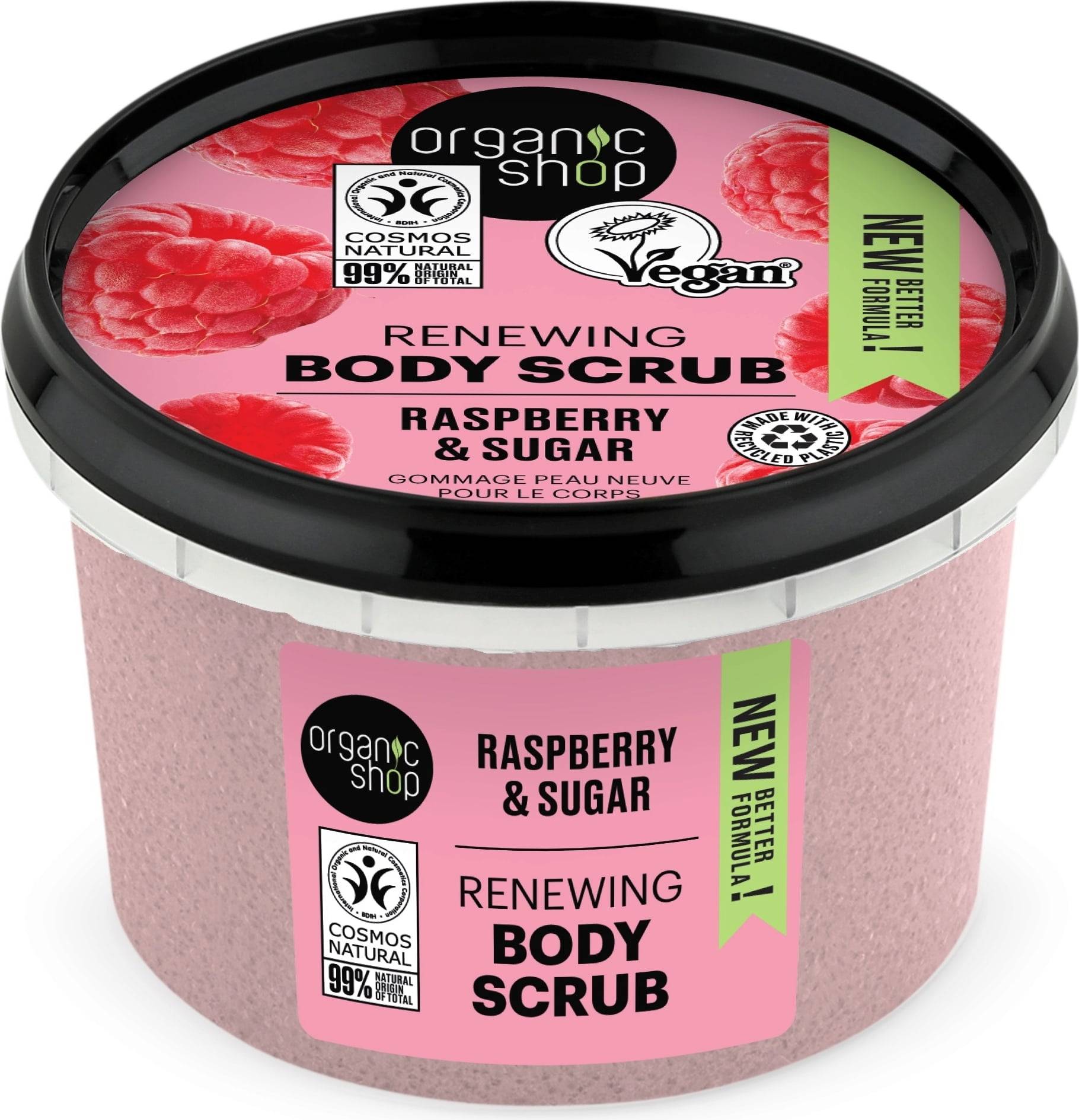 Organic Shop Renewing Body Scrub Raspberry & Sugar 250ml