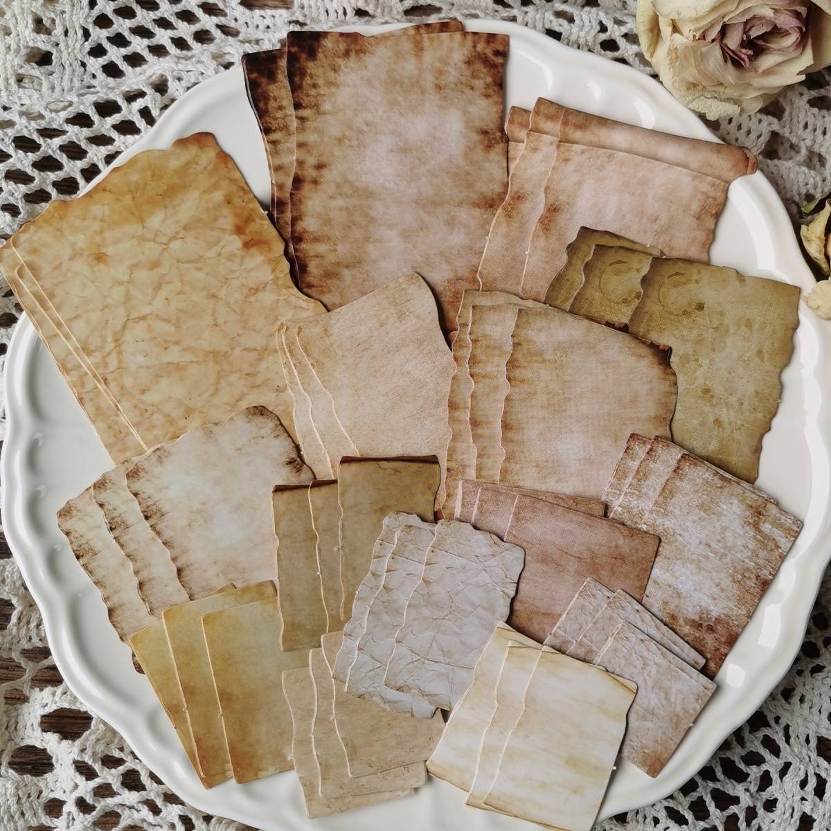 Shein 45pcs Vintage Pattern Sticker