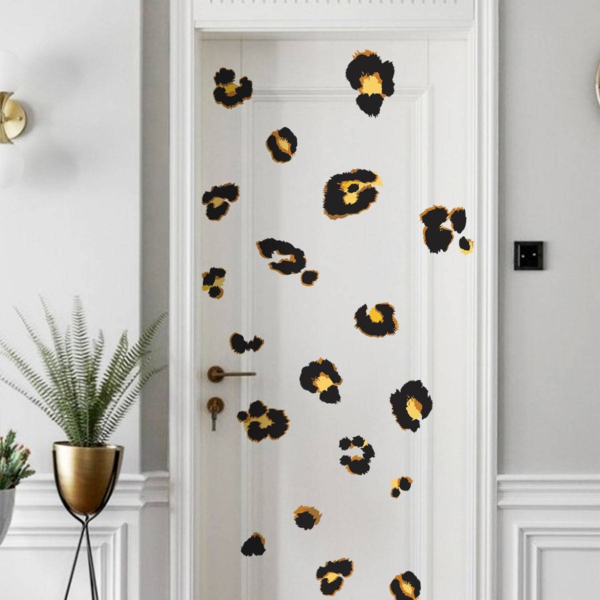 Shein Leopard Print Wall Sticker