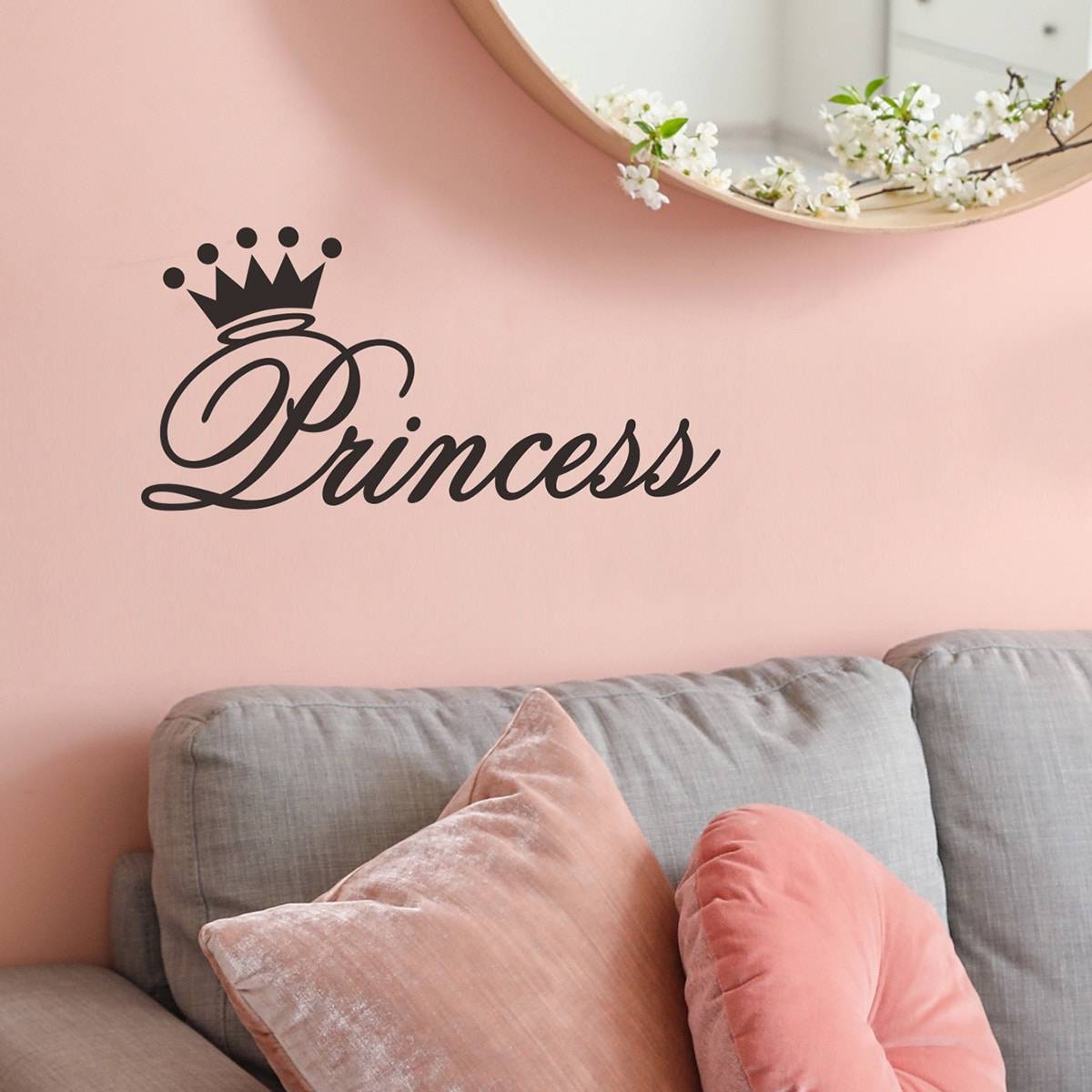 Shein 1pc PVC Sticker, Modern Slogan Graphic Wall Sticker