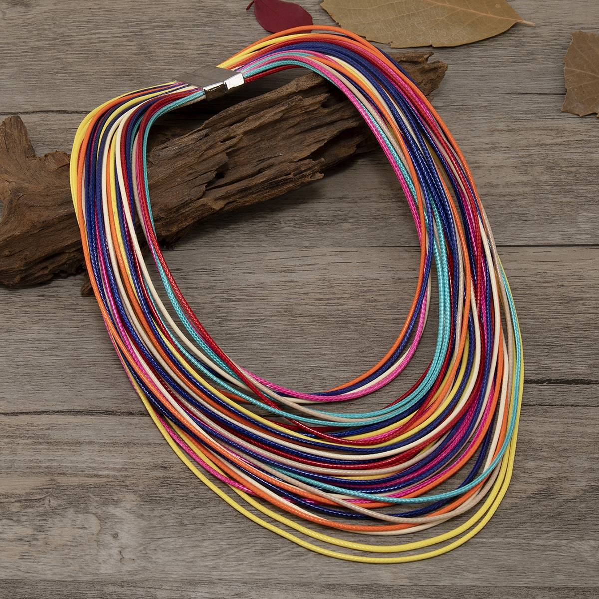 Shein Color Block Layered Necklace