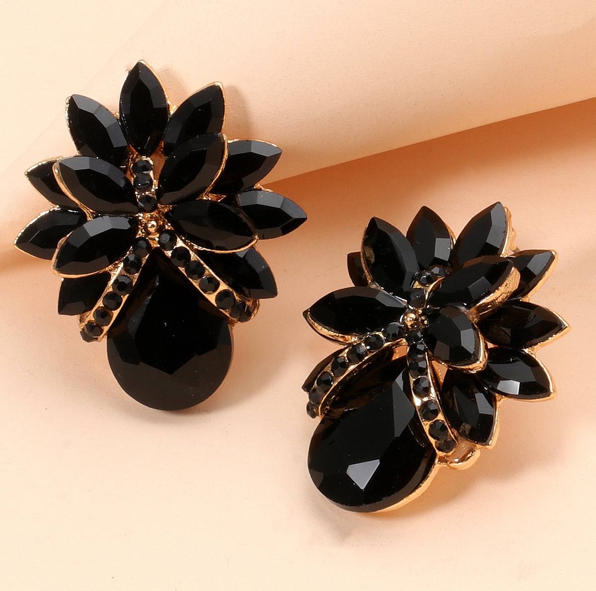 Shein Juran Rhinestone Decor Earrings