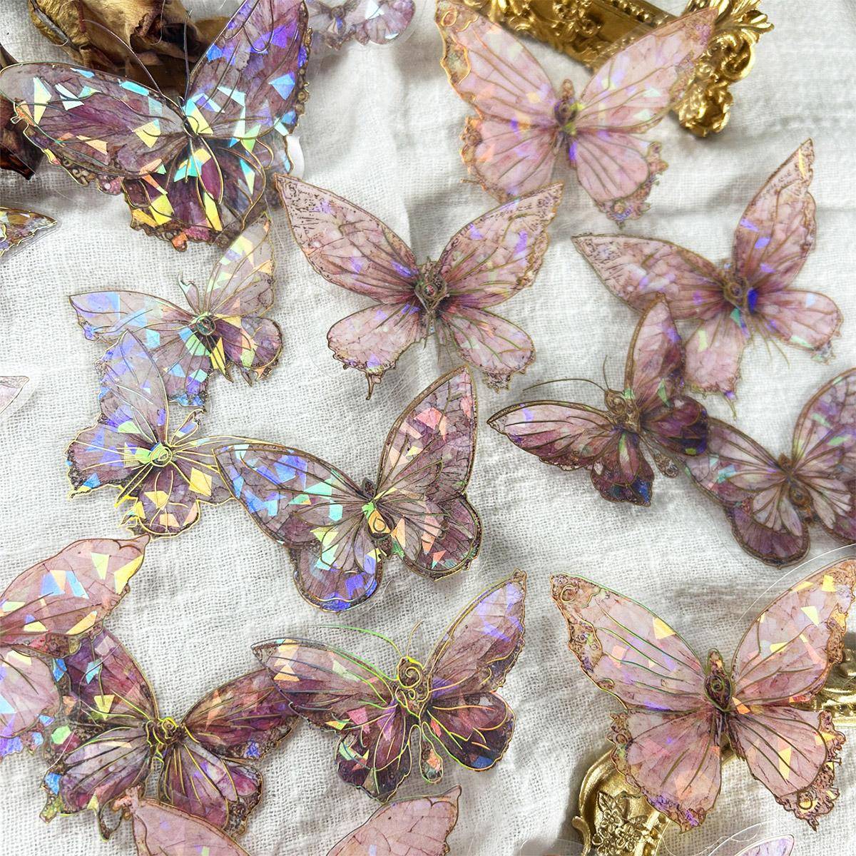 Shein 20pcs Butterfly Pattern Assorted Sticker, Multi-purpose Decorative Sticker For DIY Craft, Hand Account Decoration