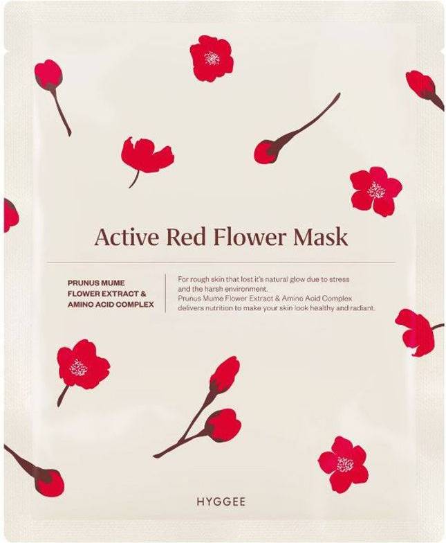 Active Red Flower Mask