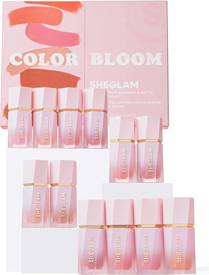 Shein Color Bloom Liquid Blush Shimmer & Matte Collection Set