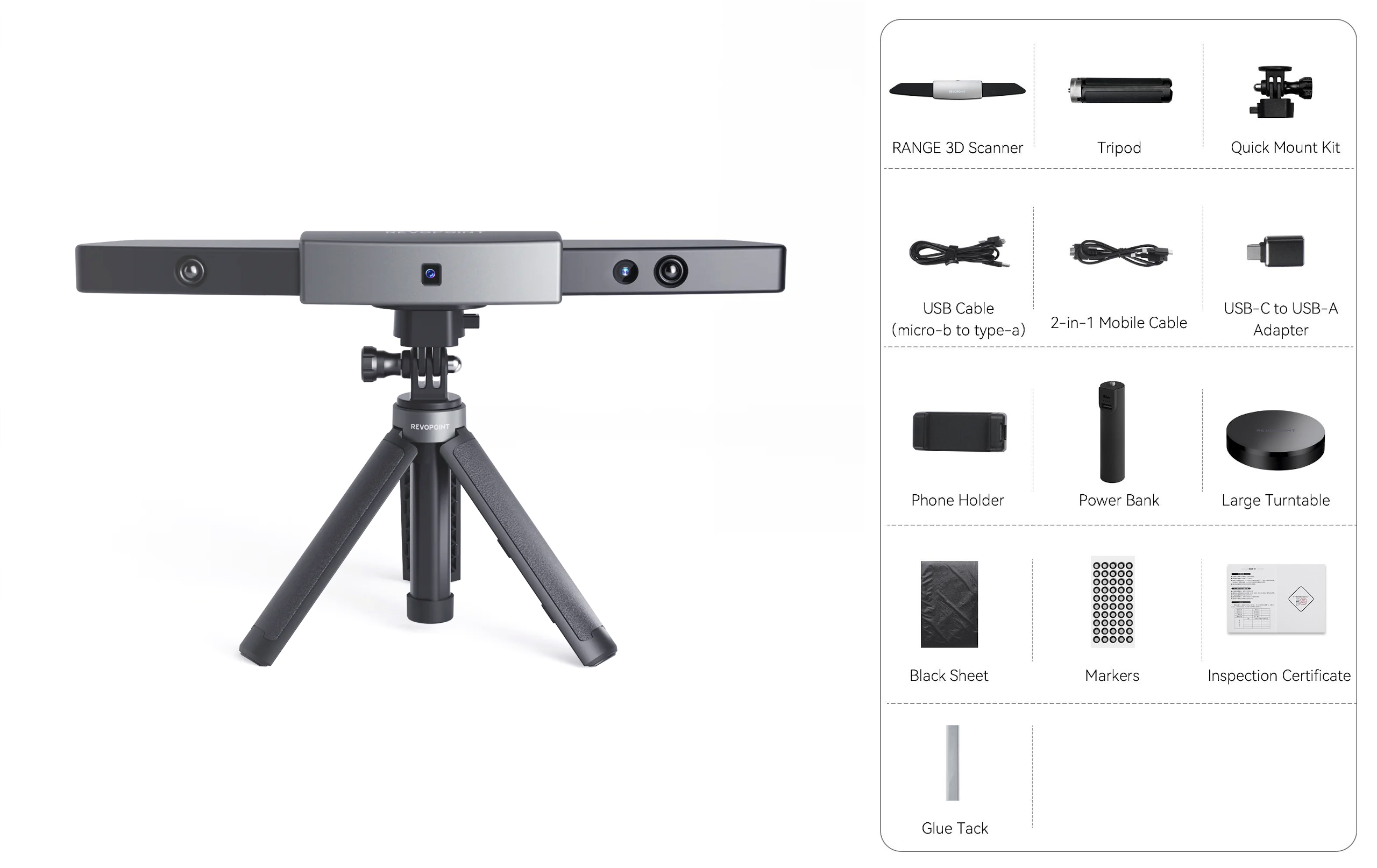 Range 3D Scanner Premium Package