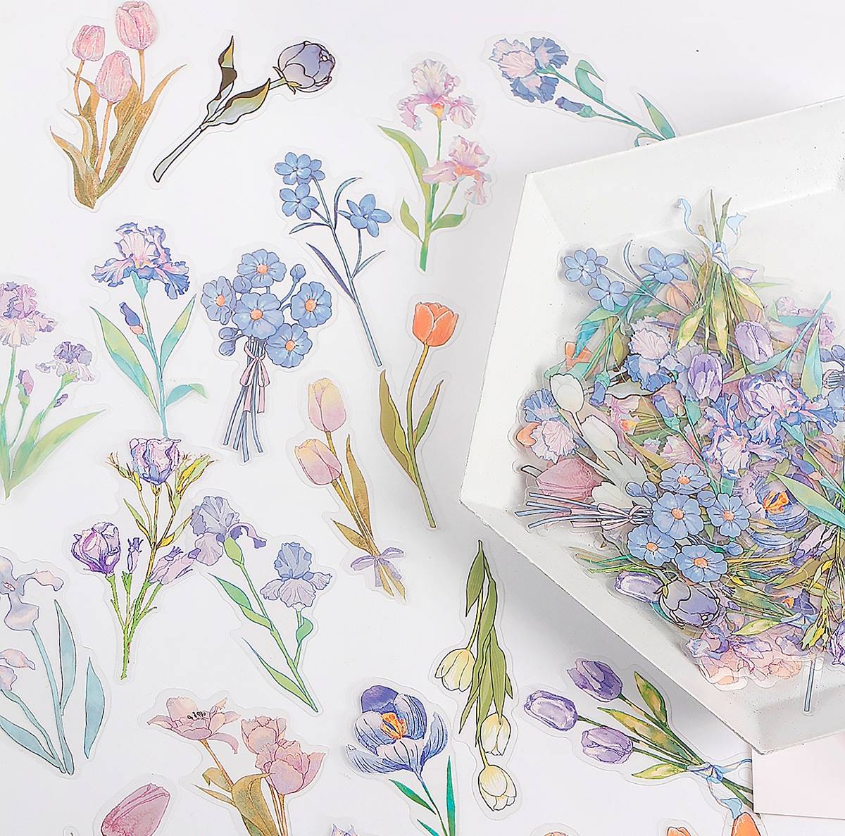 Shein 40pcs Flower Pattern Sticker