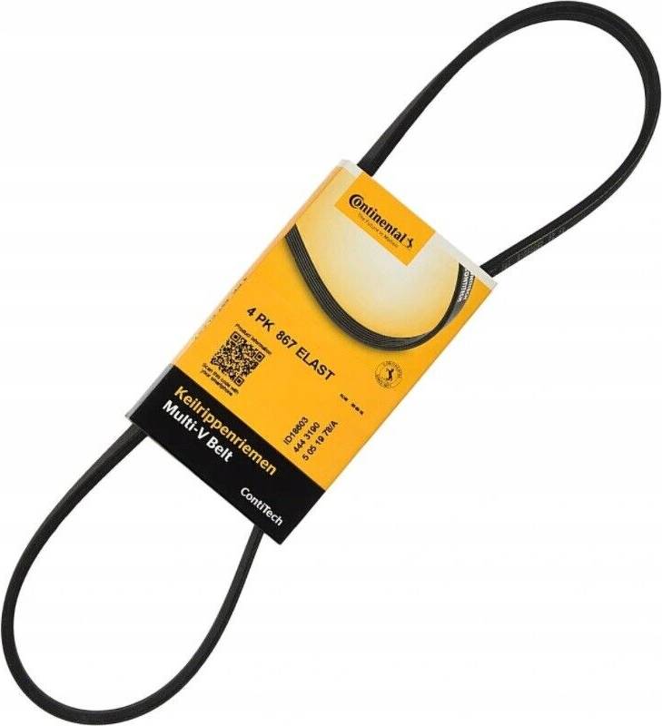 Contitech V-Ribbed Belt 4PK867 Elast