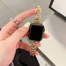 Shein 1pc Rhinestone Heart Watchband