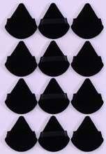 Shein Triangle-Shaped Flocking Powder Puff 12pcs
