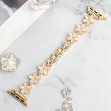 Shein Rhinestone Flower Design Apple Watch Band