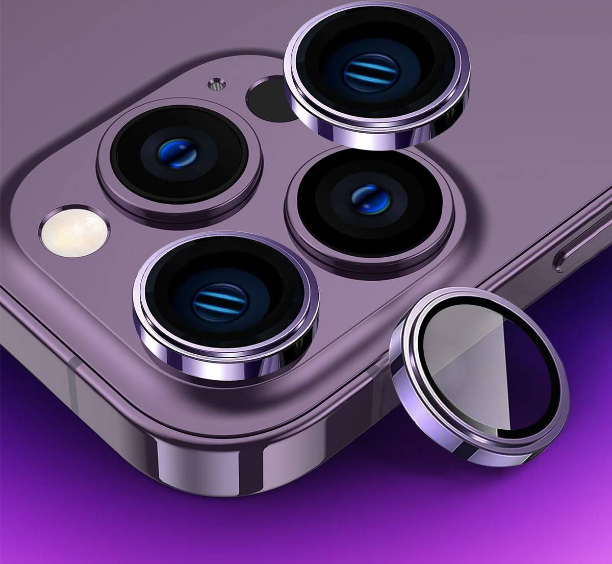 Shein 3pcs Tempered Camera Lens Protector Compatible With iPhone