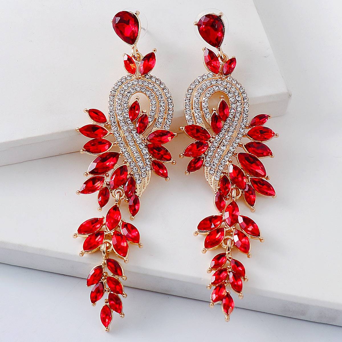Shein Rhinestone Decor Drop Earrings