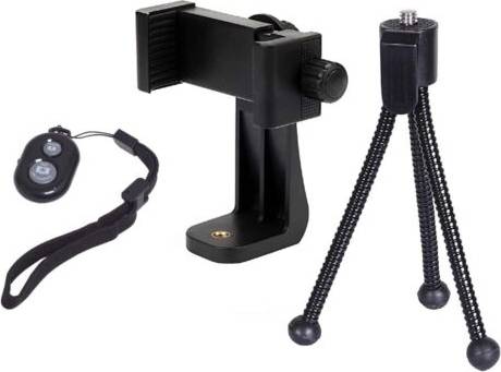 Phone tripod mount Alphx Innovations Tripod Phone Mount and Shutter Remote Kit