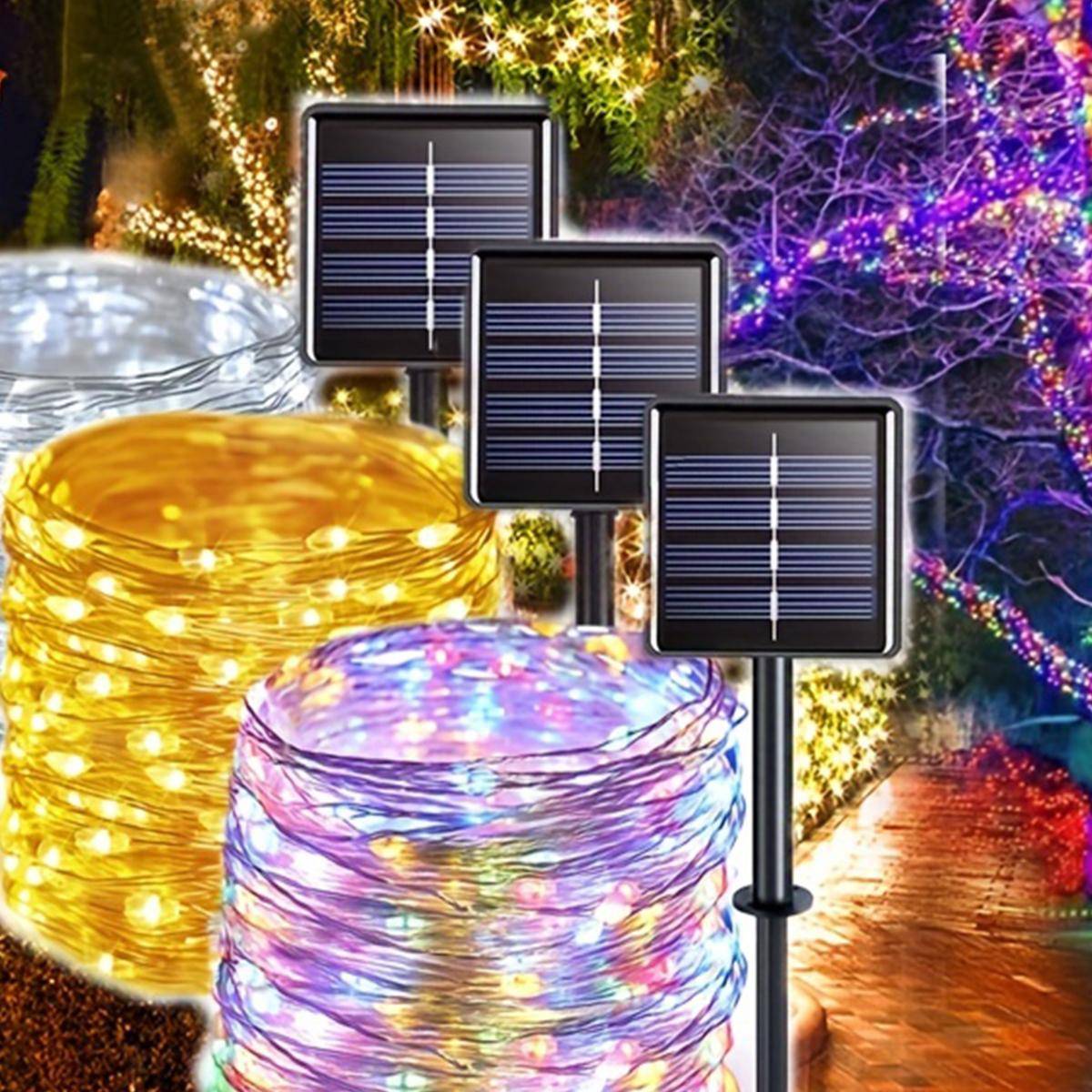 Shein Mode Copper Wire Waterproof Solar String Light