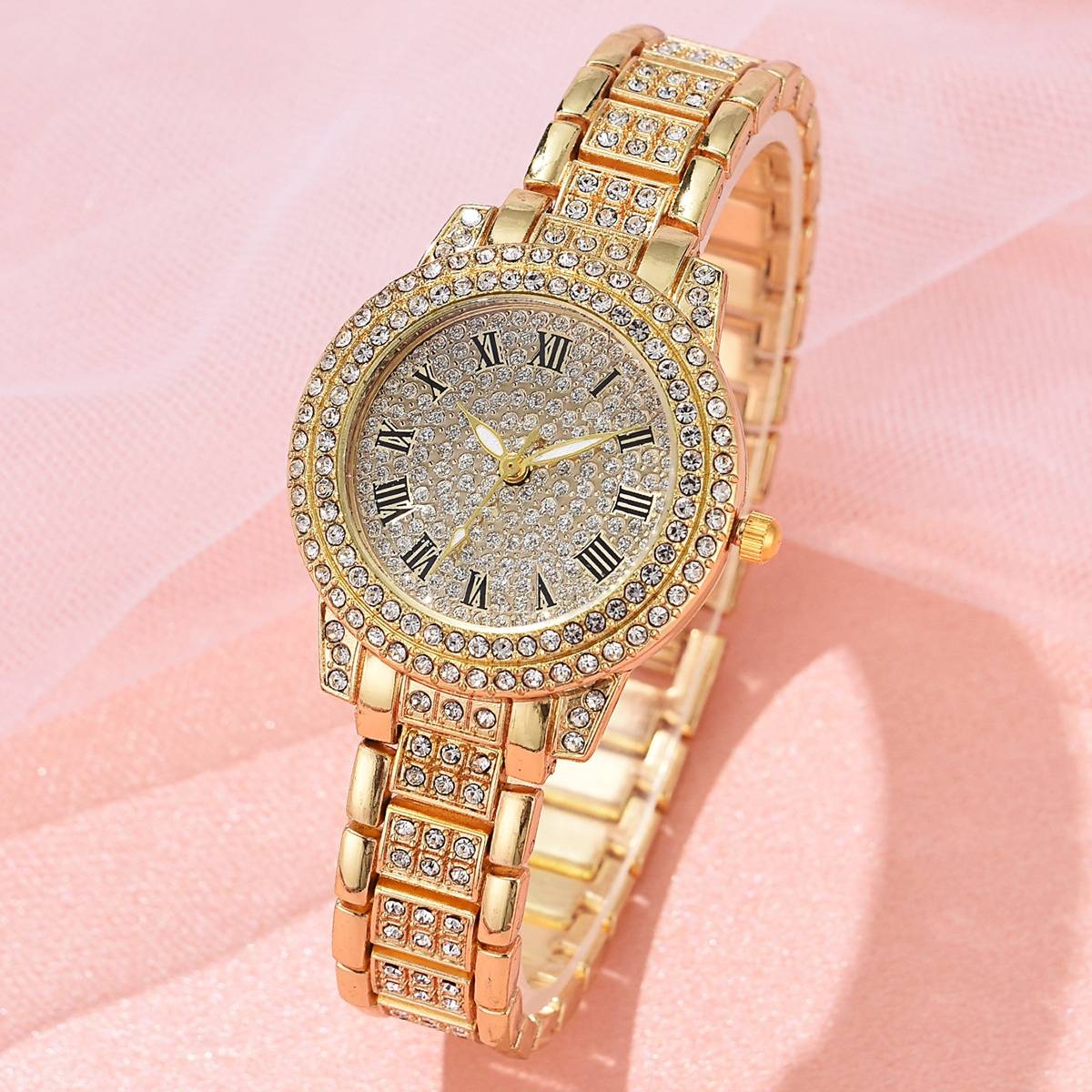 Ladies Rhinestone Quartz Watch