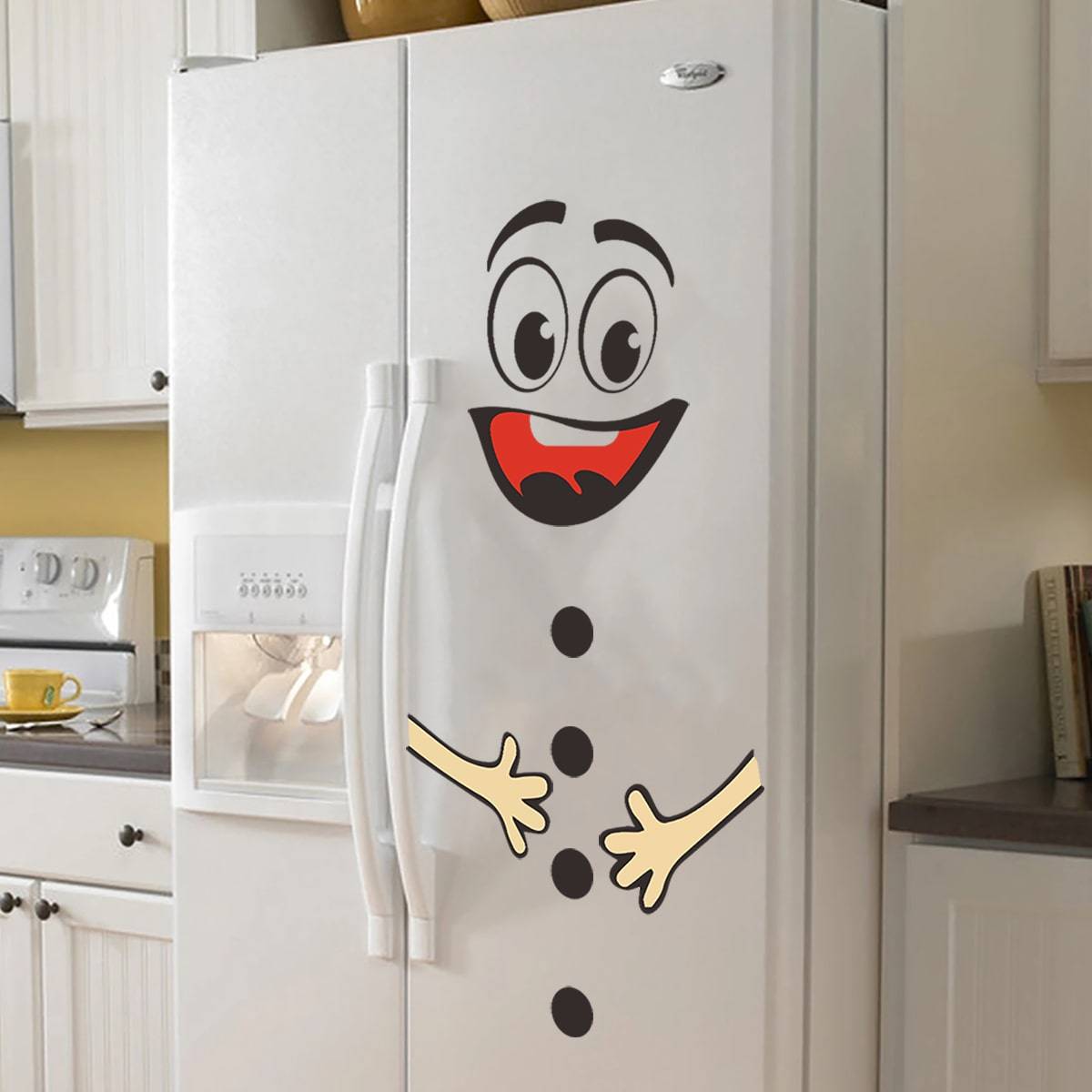 Shein 1pc PVC Sticker, Cute Expression Pattern