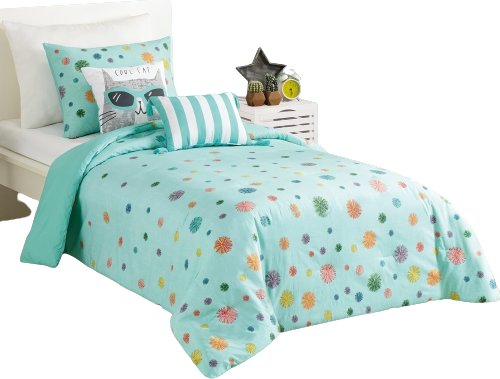 Urban Playground Raining Pom Pom Comforter Set