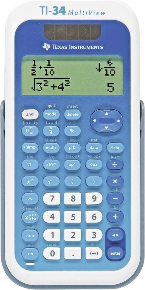 Texas lommeregner Texas Instruments TI-34 MultiView