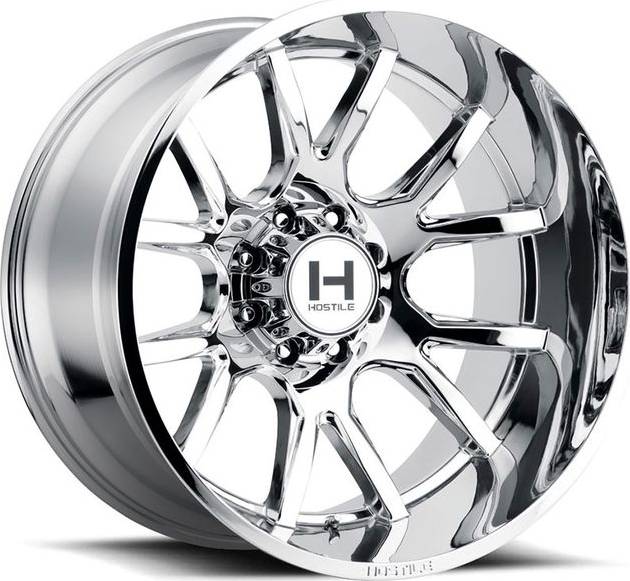 Hostile Inch H113 Rage 20x9 8x180 +0mm Chrome Wheel Rim