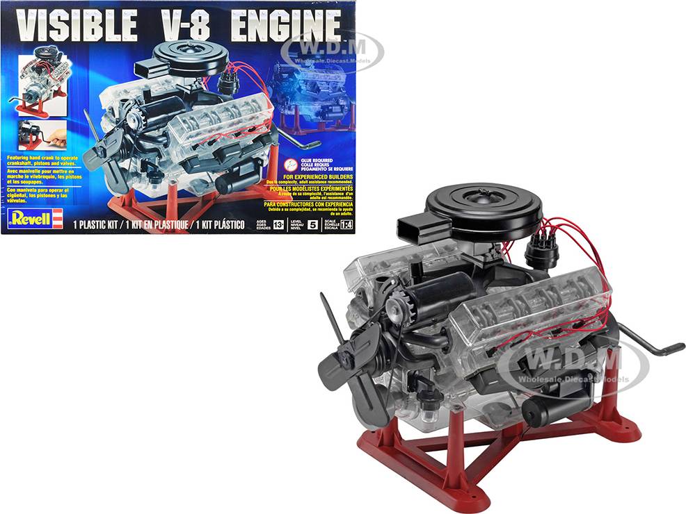 Visible V-8 Engine Plastic Model Kit