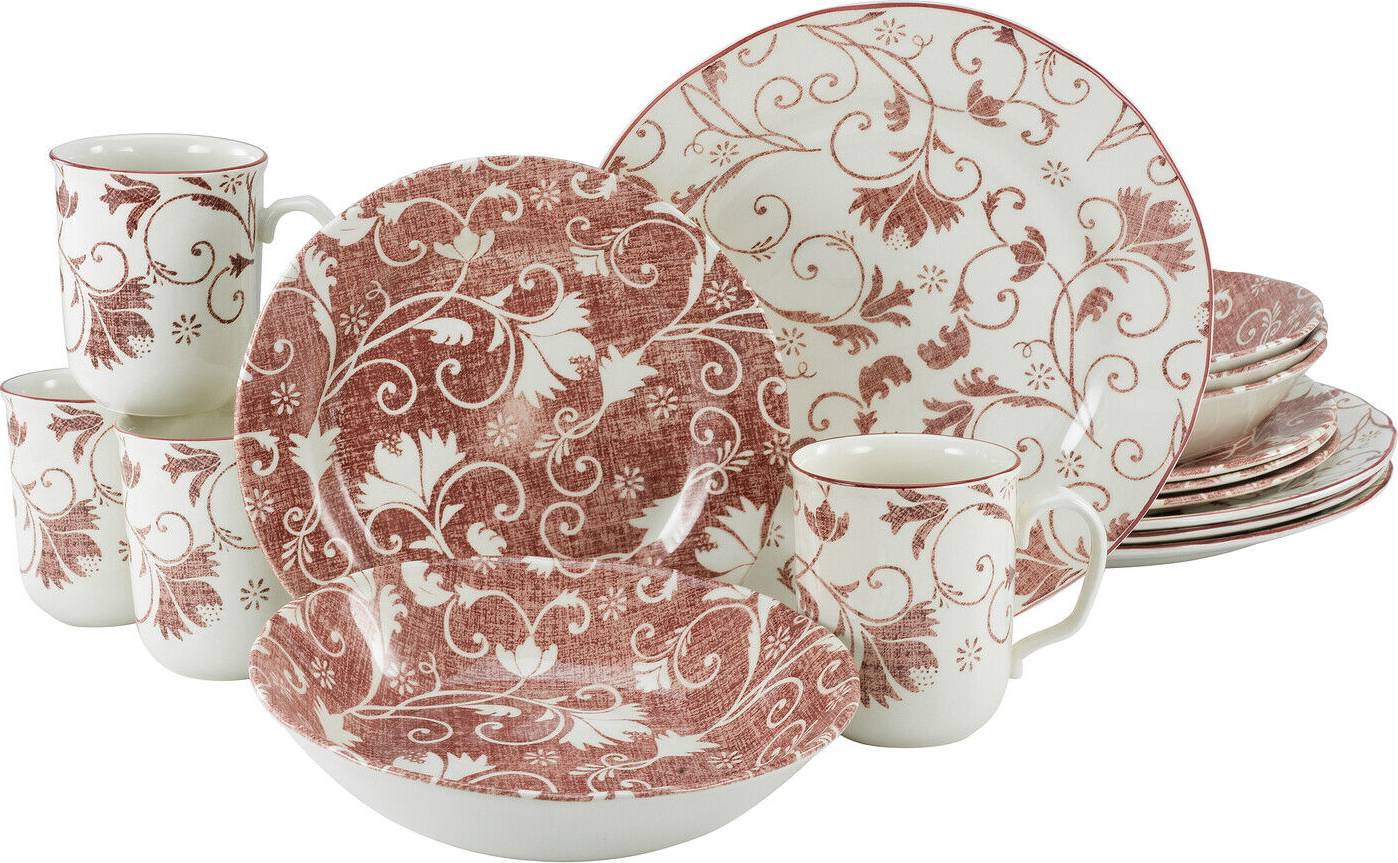 Creatable Damask Dinner Set 16pcs