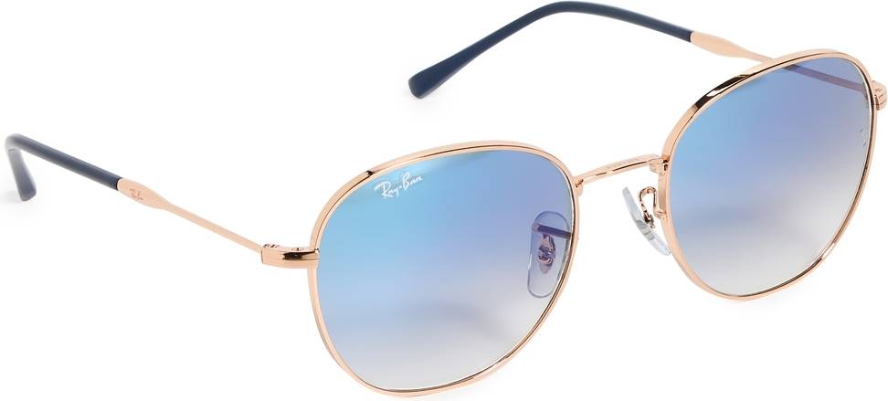 Ray-Ban Moderne Runde Solbriller Rb3809 92623F 53 Rose Gold