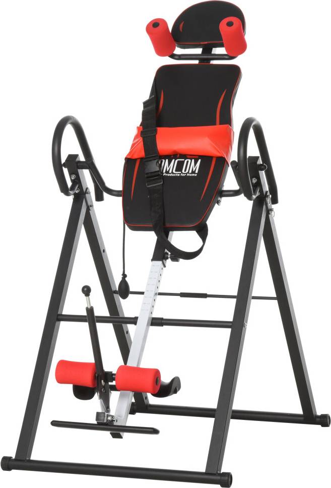 Homcom Gravity Adjustable Inversion Table Safety Treatment Pain Relief